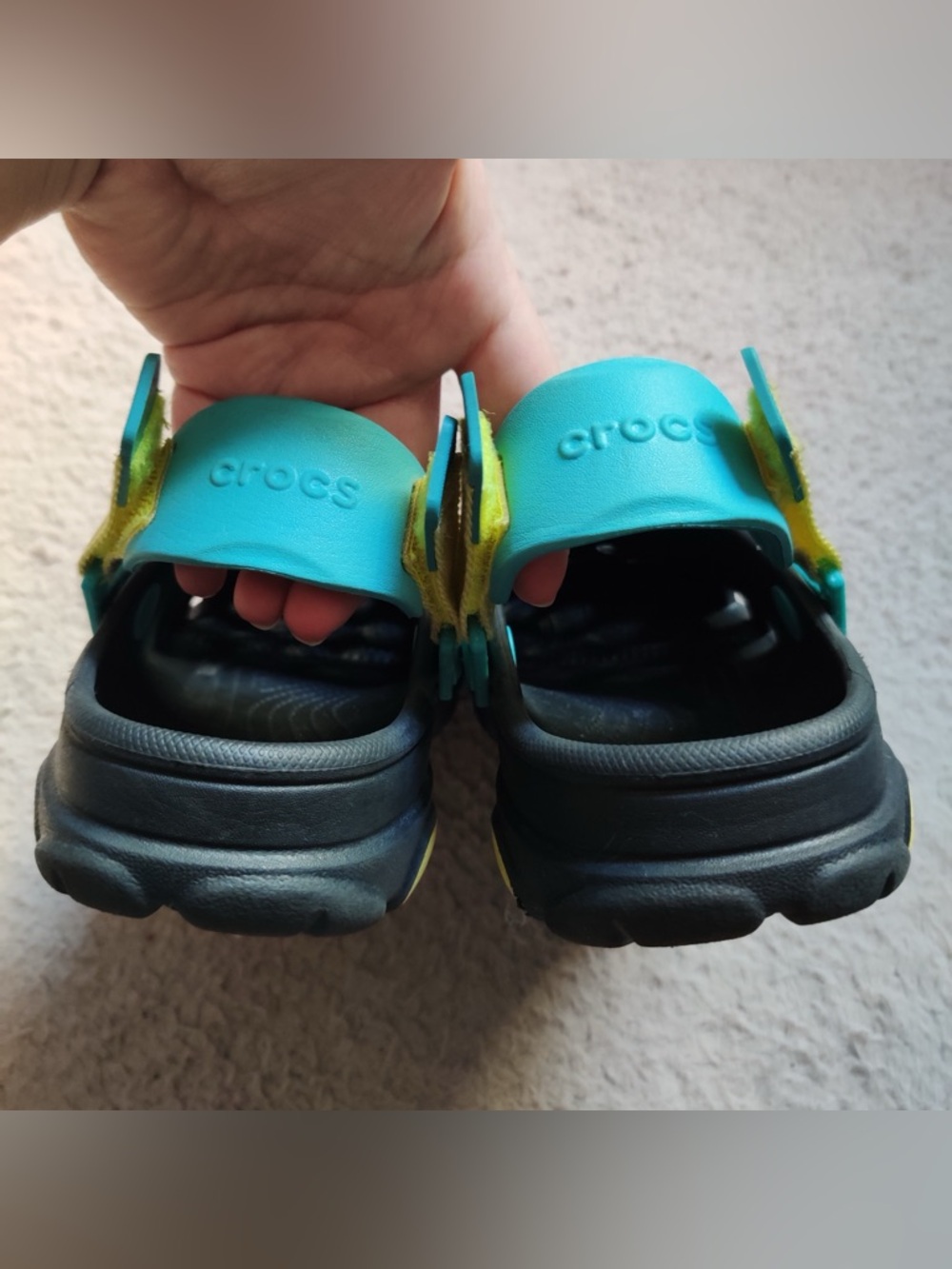 Crocs Comfort Unisex Adult Classic All Terrain Clogs Black Multi Mens 4 Womens 6 - Picture 7 of 9